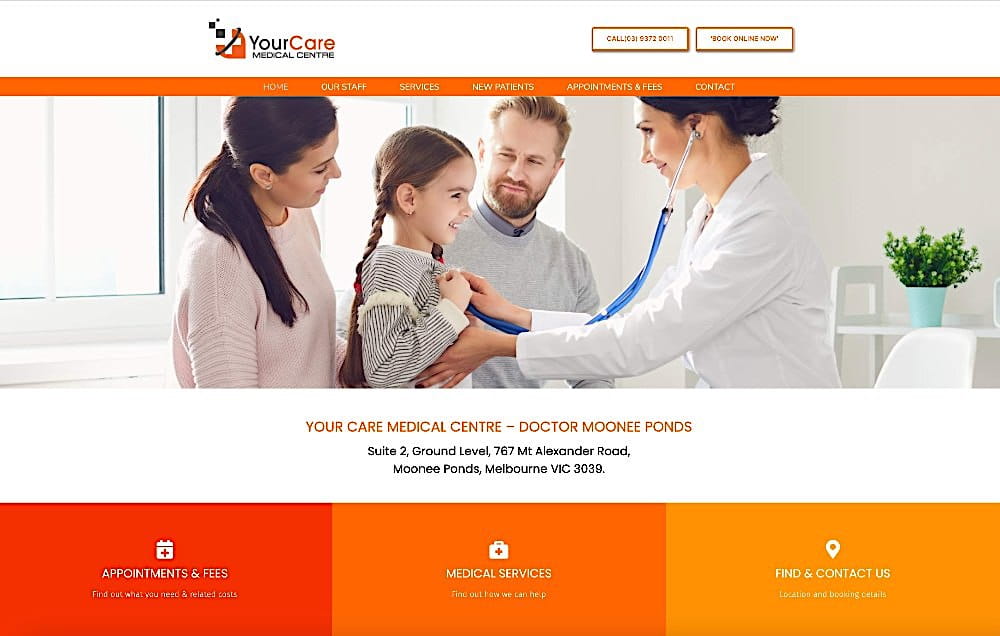 Your Care Medical centre Medical Website Design Agency Australia
